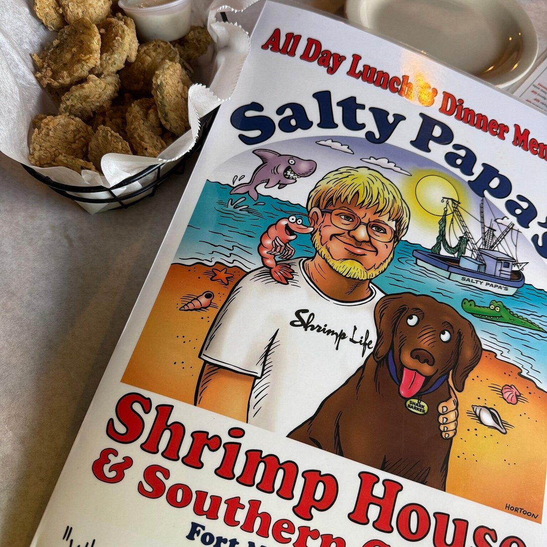 Salty Papa's Shrimp House menu and food